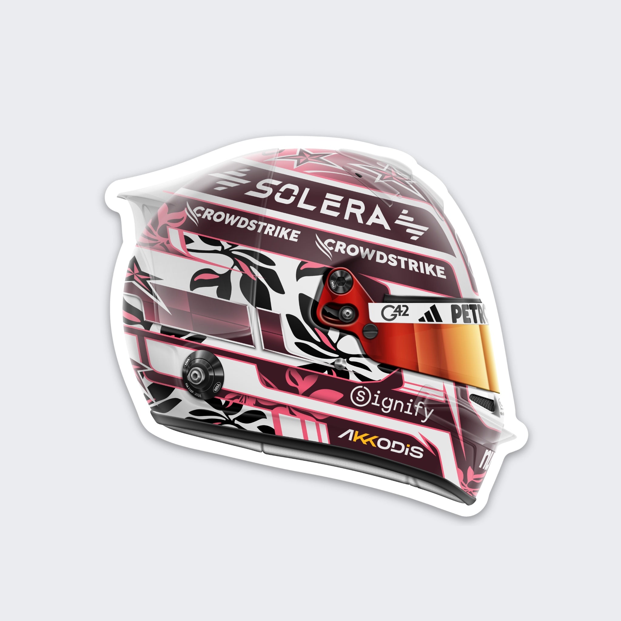 Andrea Kimi Antonelli - Helmet - Miami- Sticker - 2025
