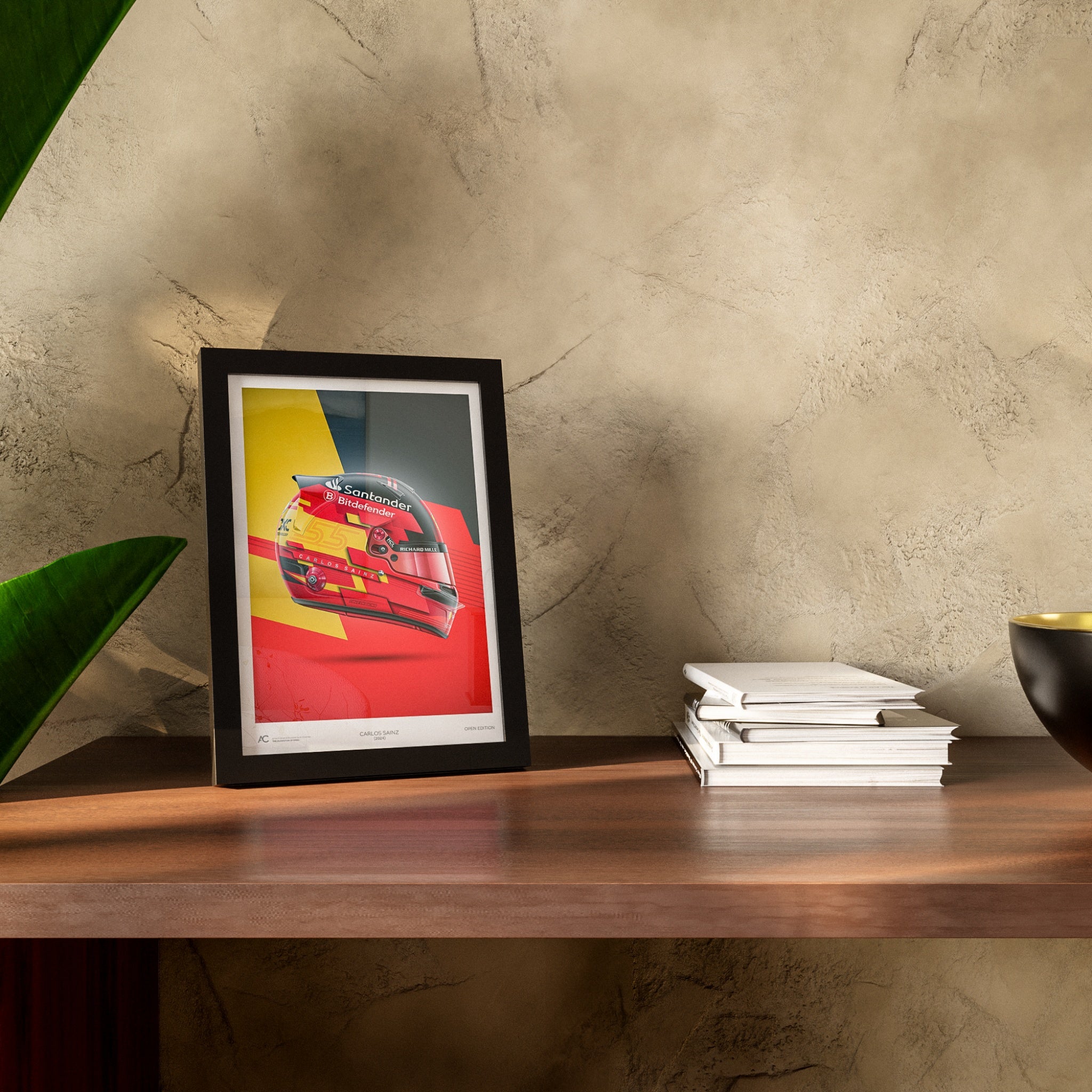 Carlos Sainz - Helmet Poster - 2024