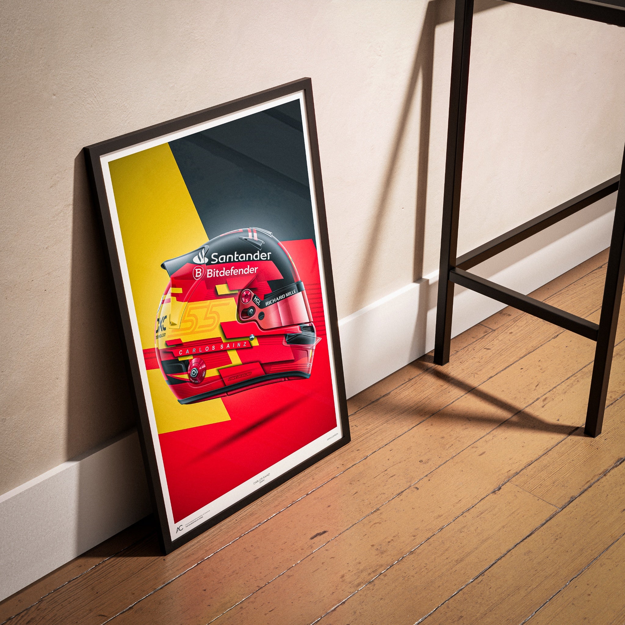 Carlos Sainz - Helmet Poster - 2024