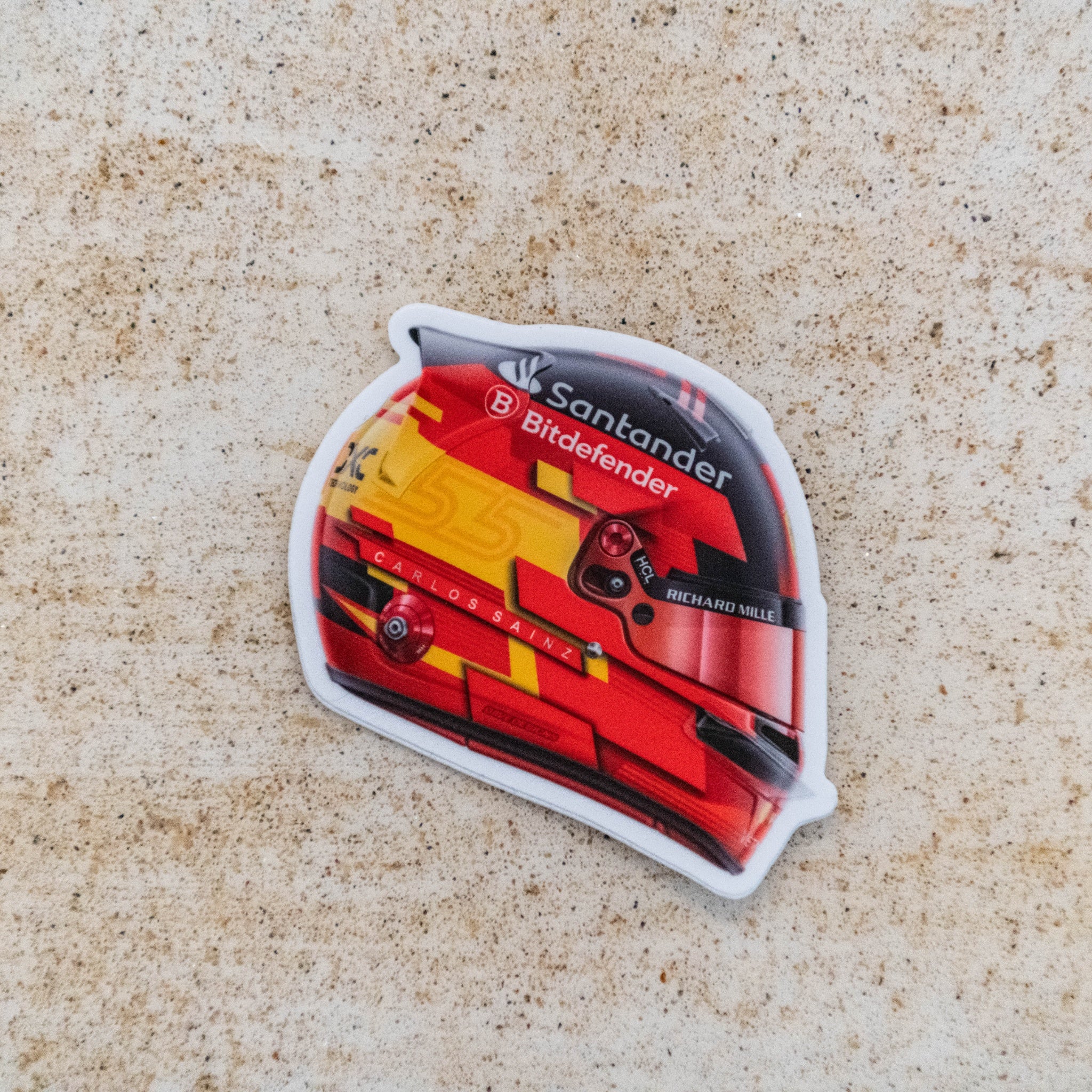 Carlos Sainz - Helmet - Sticker - 2024