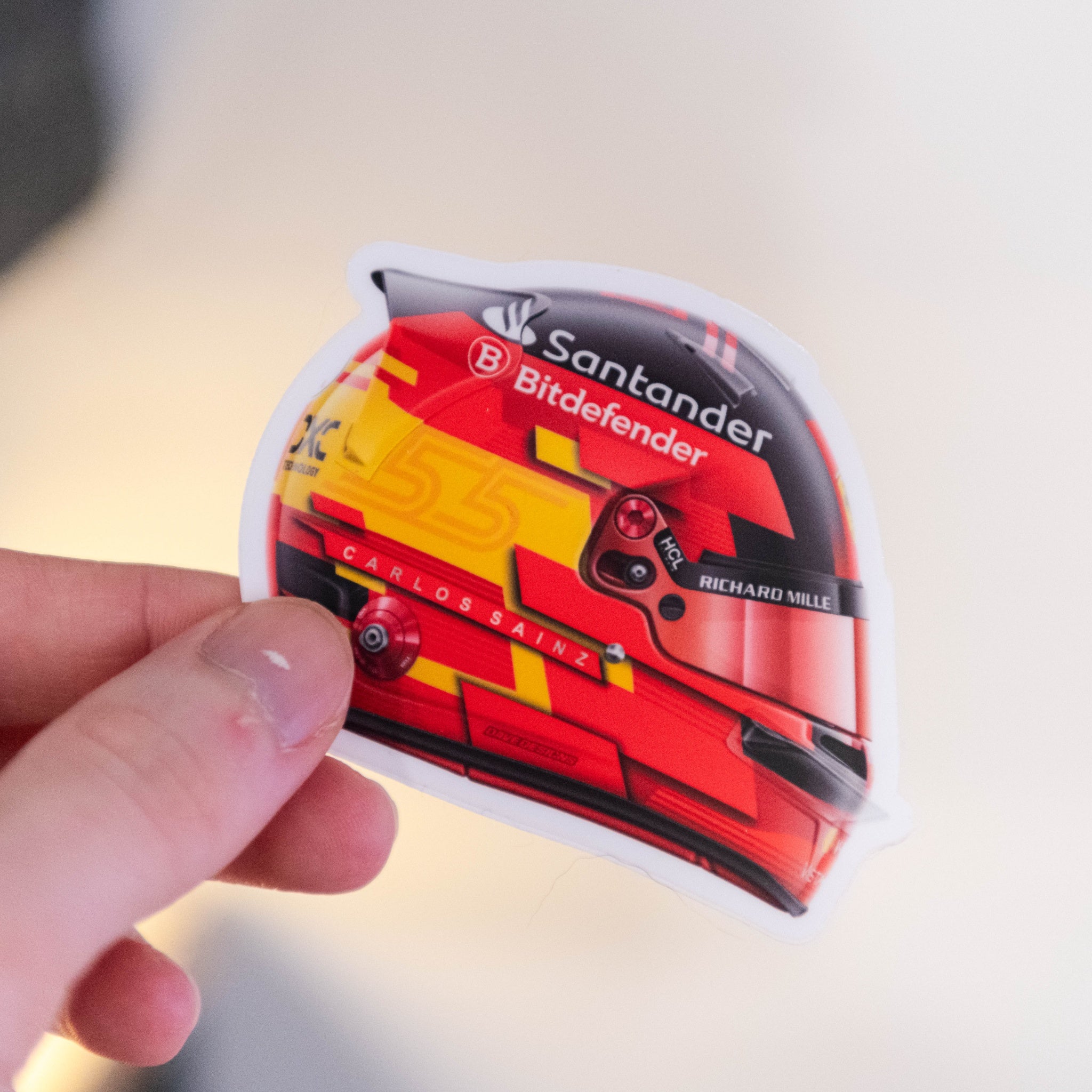 Carlos Sainz - Helmet - Sticker - 2024