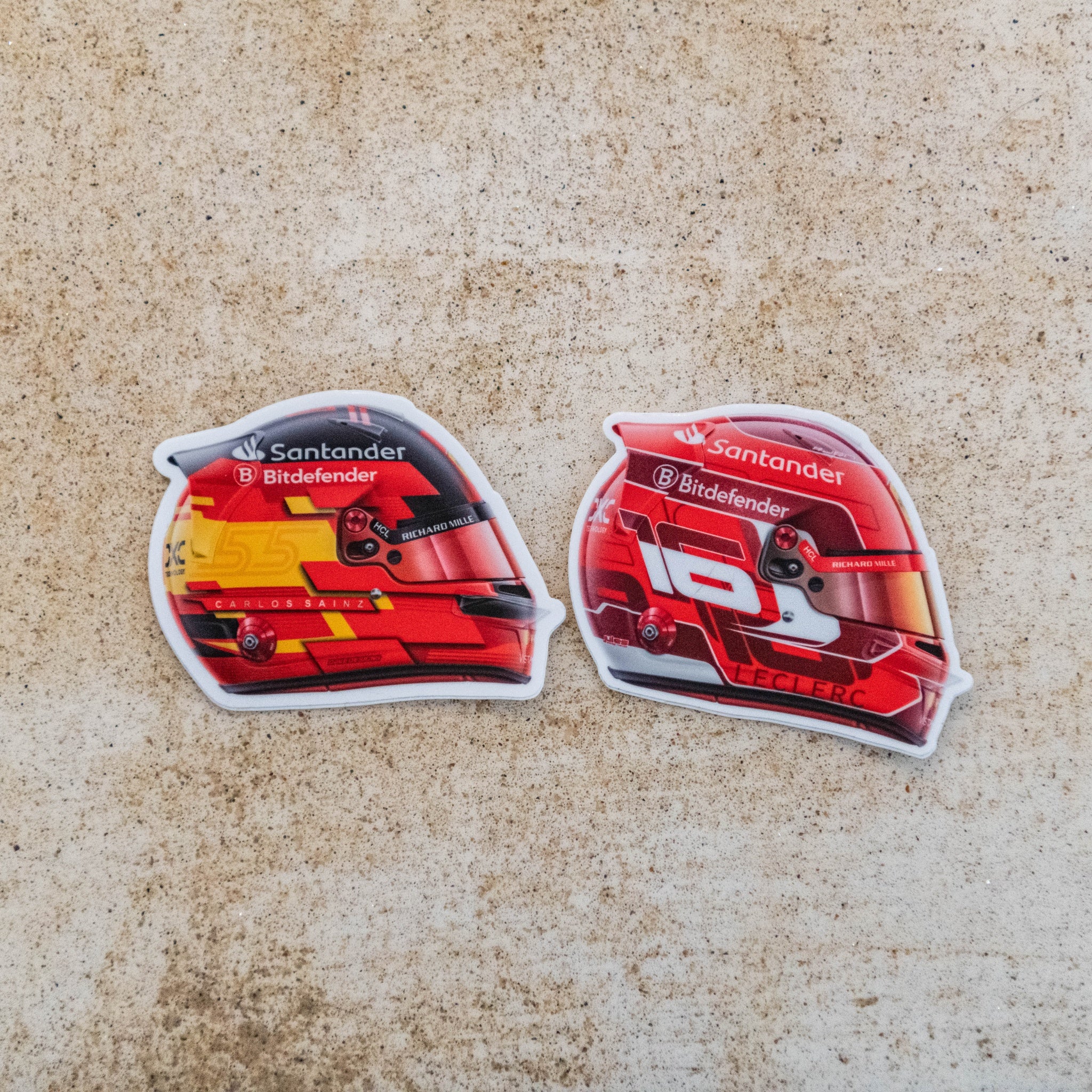Charles Leclerc - Helmet - Sticker - 2024