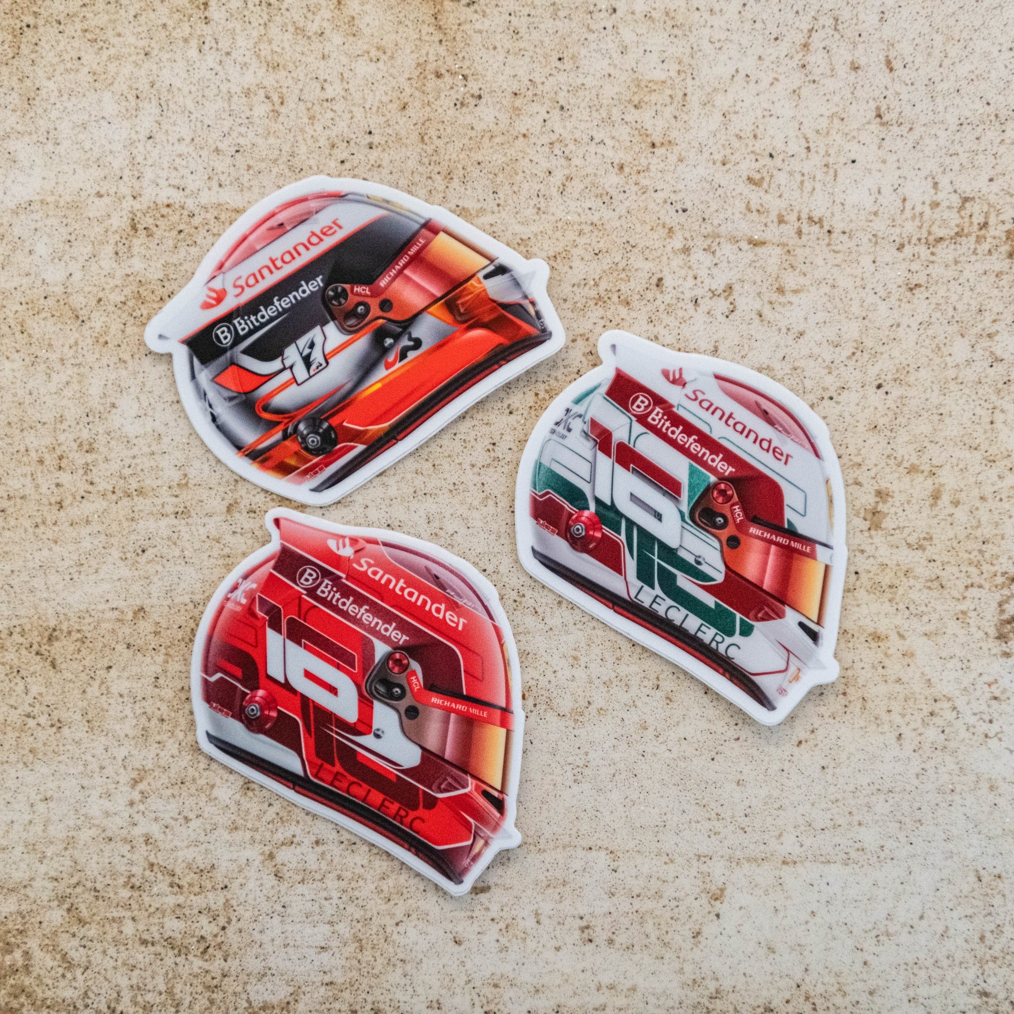 Charles Leclerc - Helmet Sticker Bundle - 2024