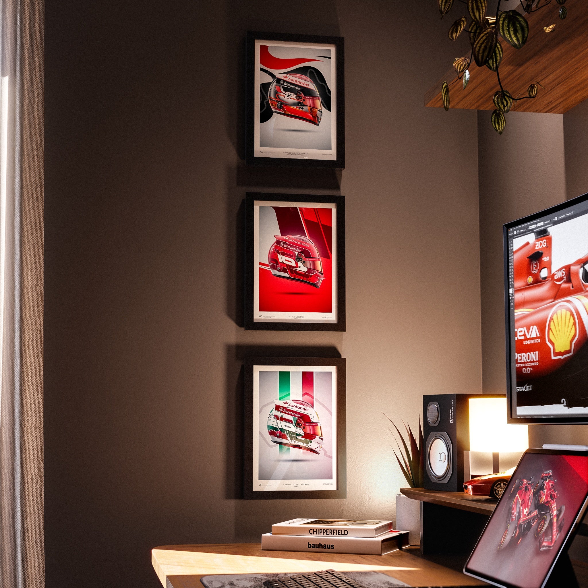 Charles Leclerc - Imola - Helmet Poster - 2024