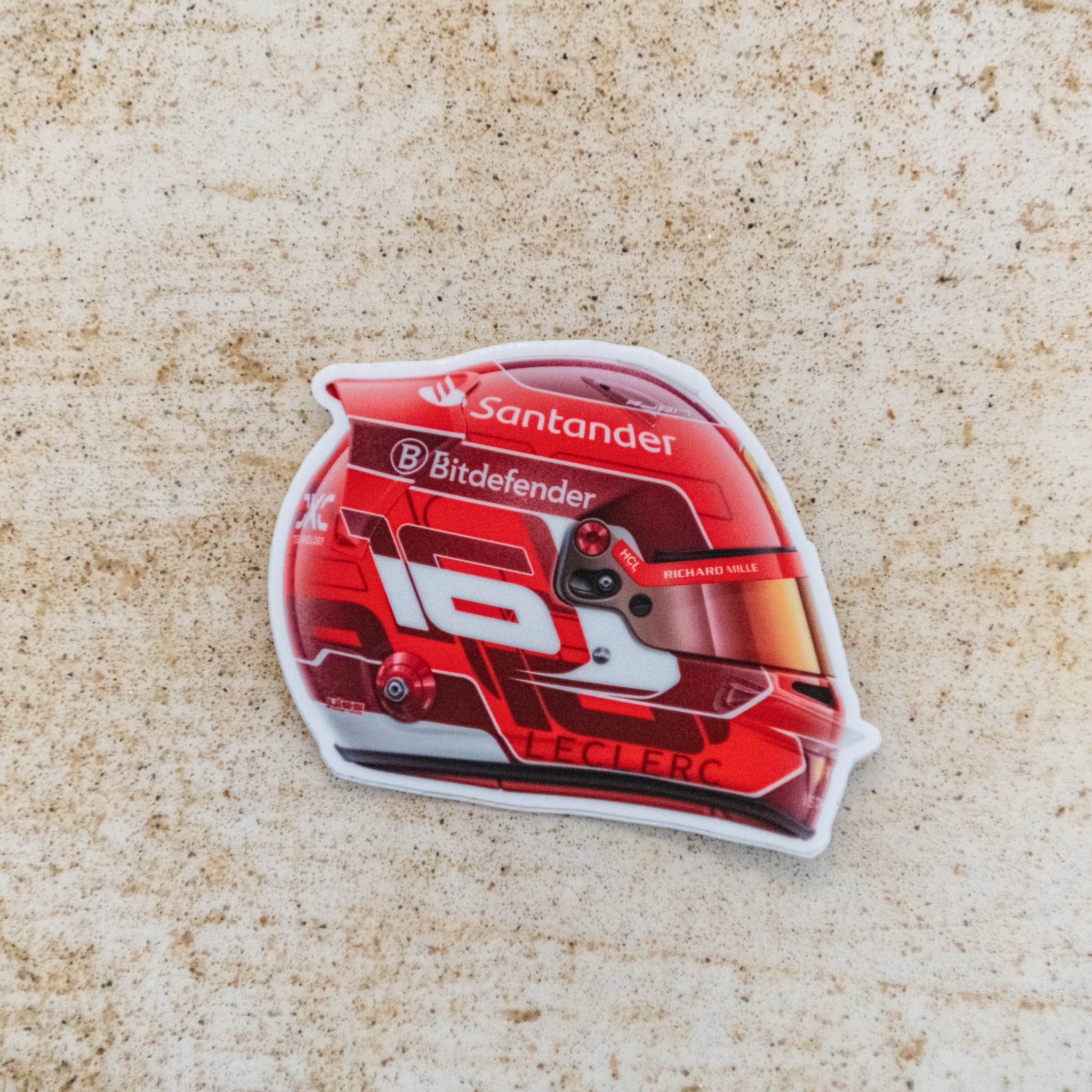 Charles Leclerc - Helmet - Sticker - 2024