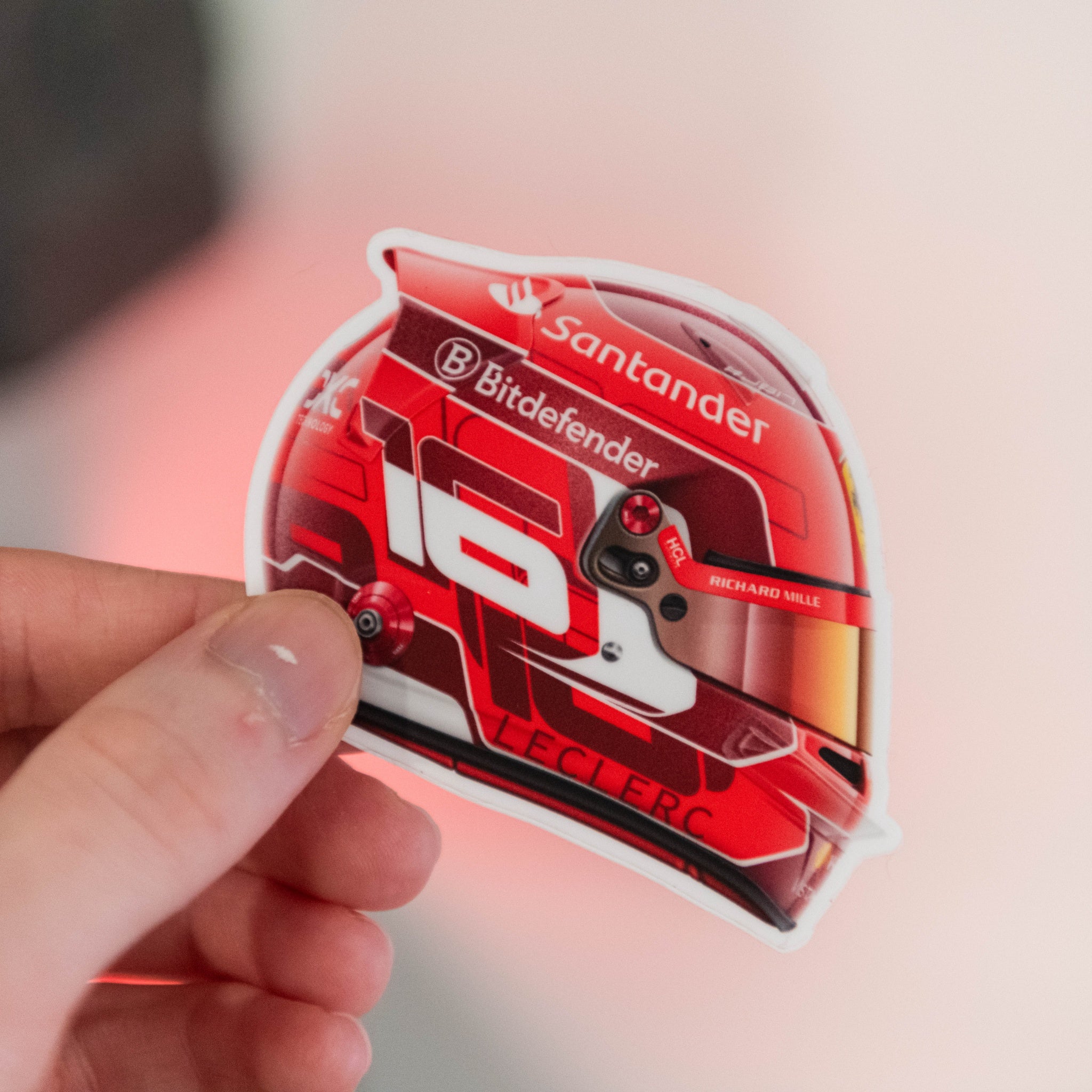 Charles Leclerc - Helmet - Sticker - 2024
