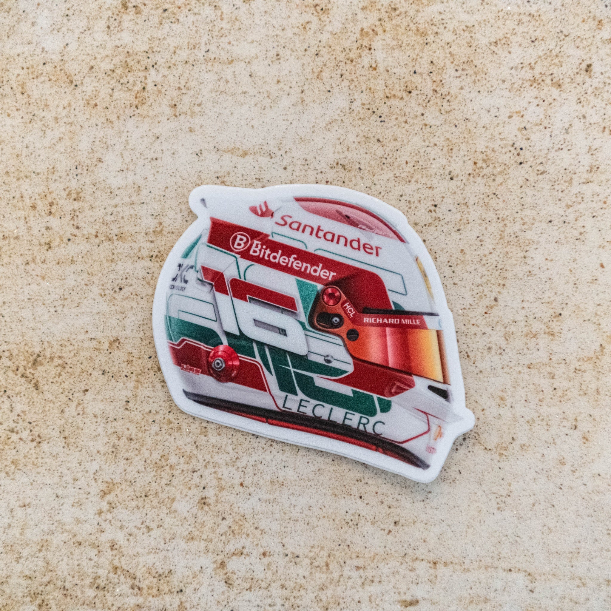 Charles Leclerc - Helmet - Imola - Sticker - 2024