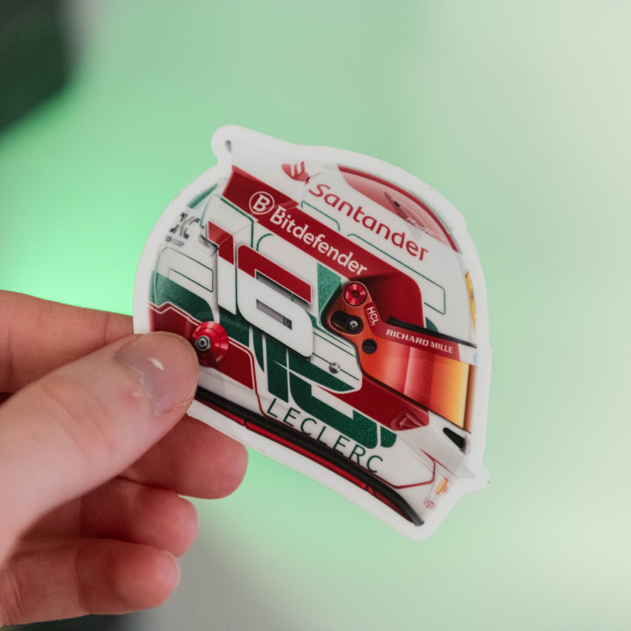 Charles Leclerc - Helmet - Imola - Sticker - 2024