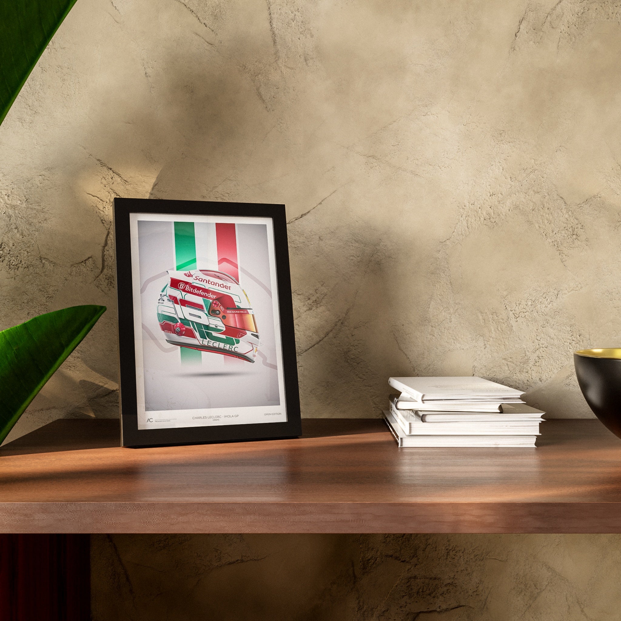 Charles Leclerc - Imola - Helmet Poster - 2024