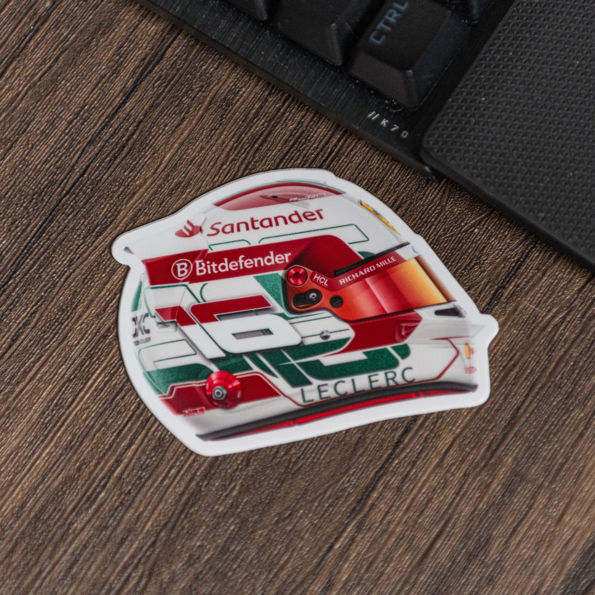 Charles Leclerc - Helmet - Imola - Sticker - 2024