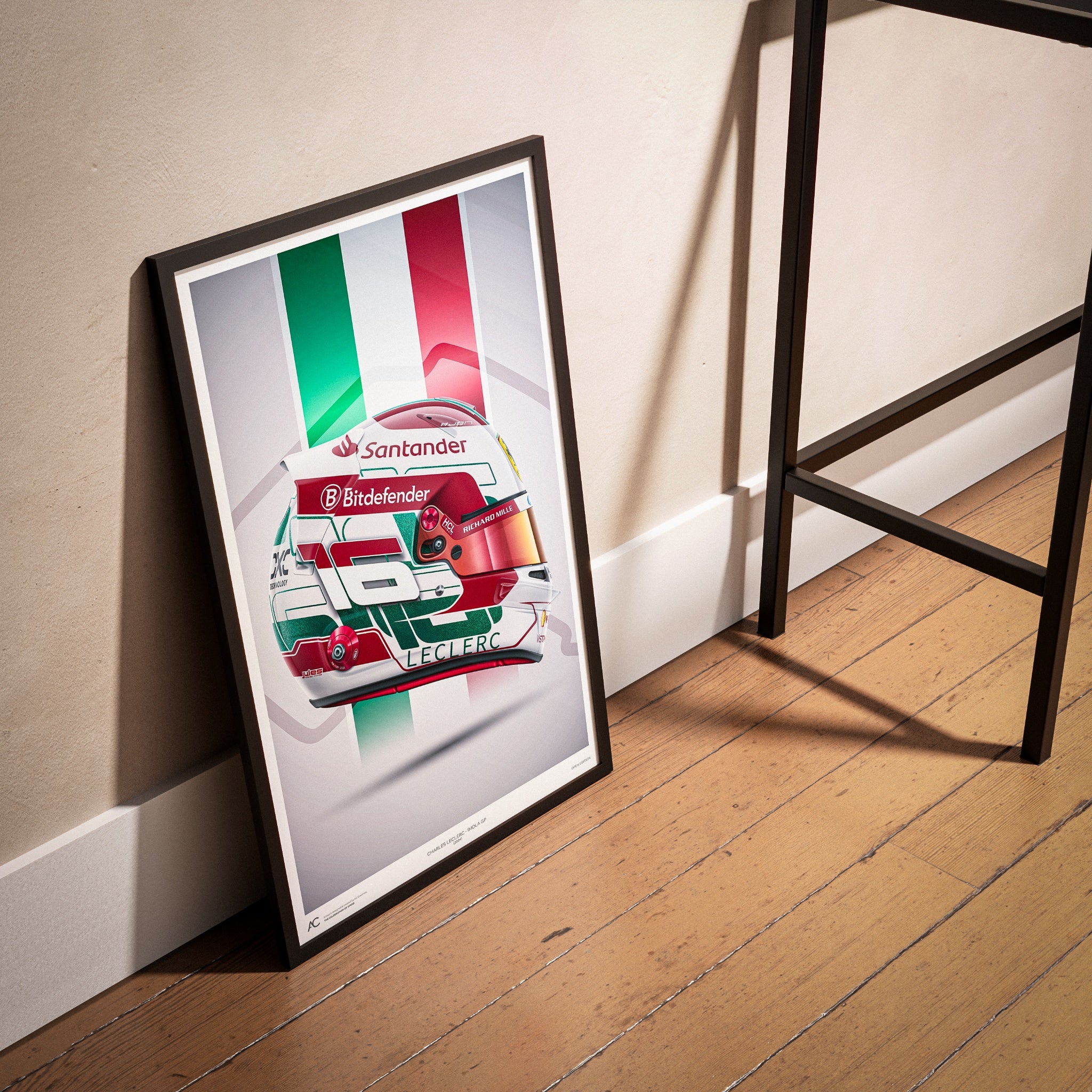 Charles Leclerc - Imola - Helmet Poster - 2024