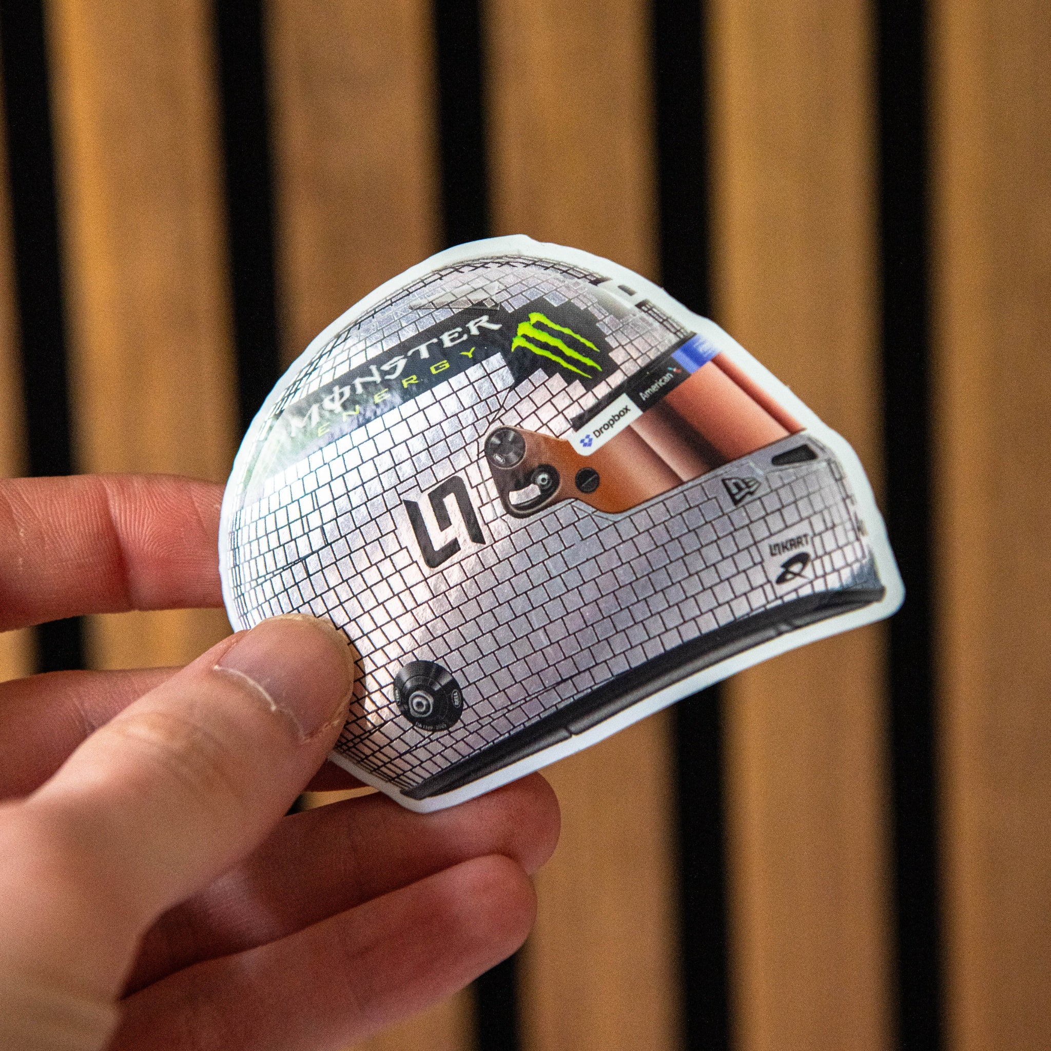 Lando Norris - Helmet - Disco (Miami) - Sticker - 2025