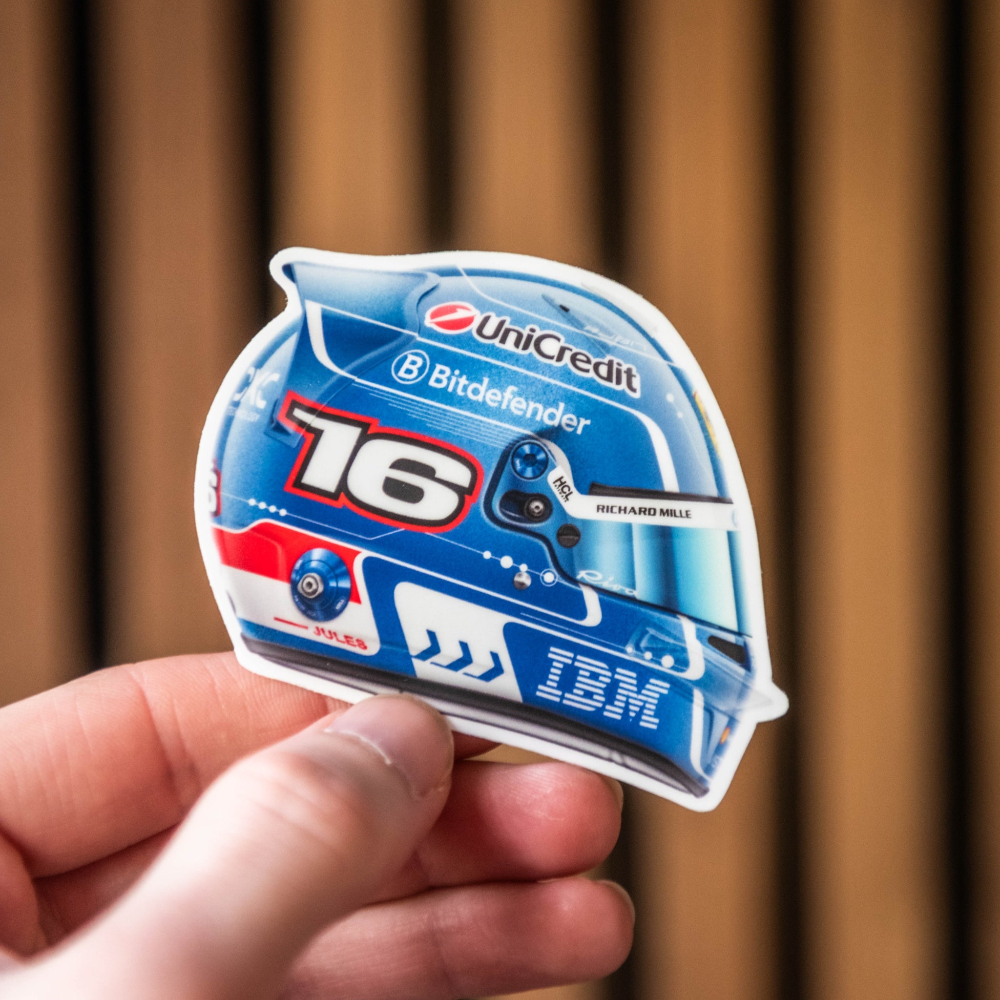 Charles Leclerc - Helmet - Miami - Sticker - 2025