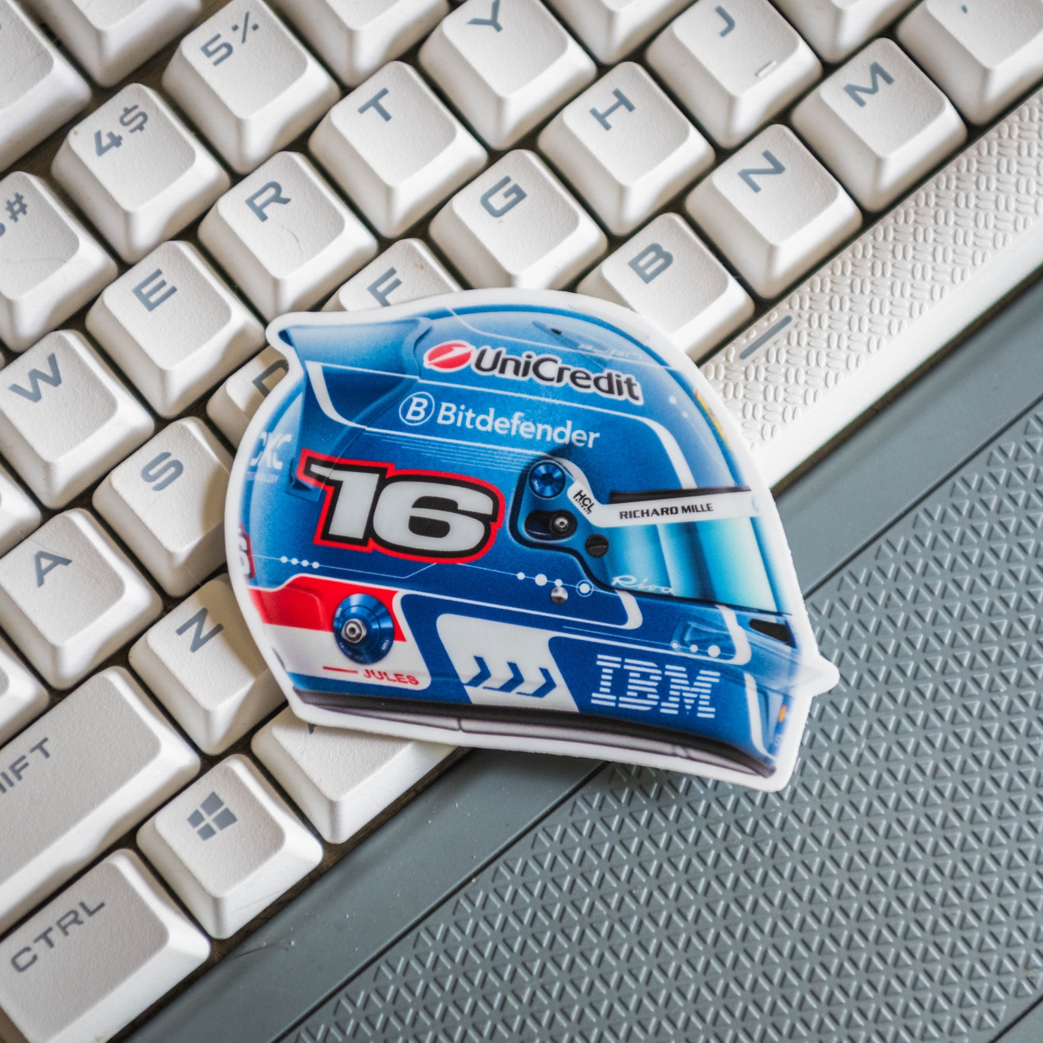 Charles Leclerc - Helmet - Miami - Sticker - 2025