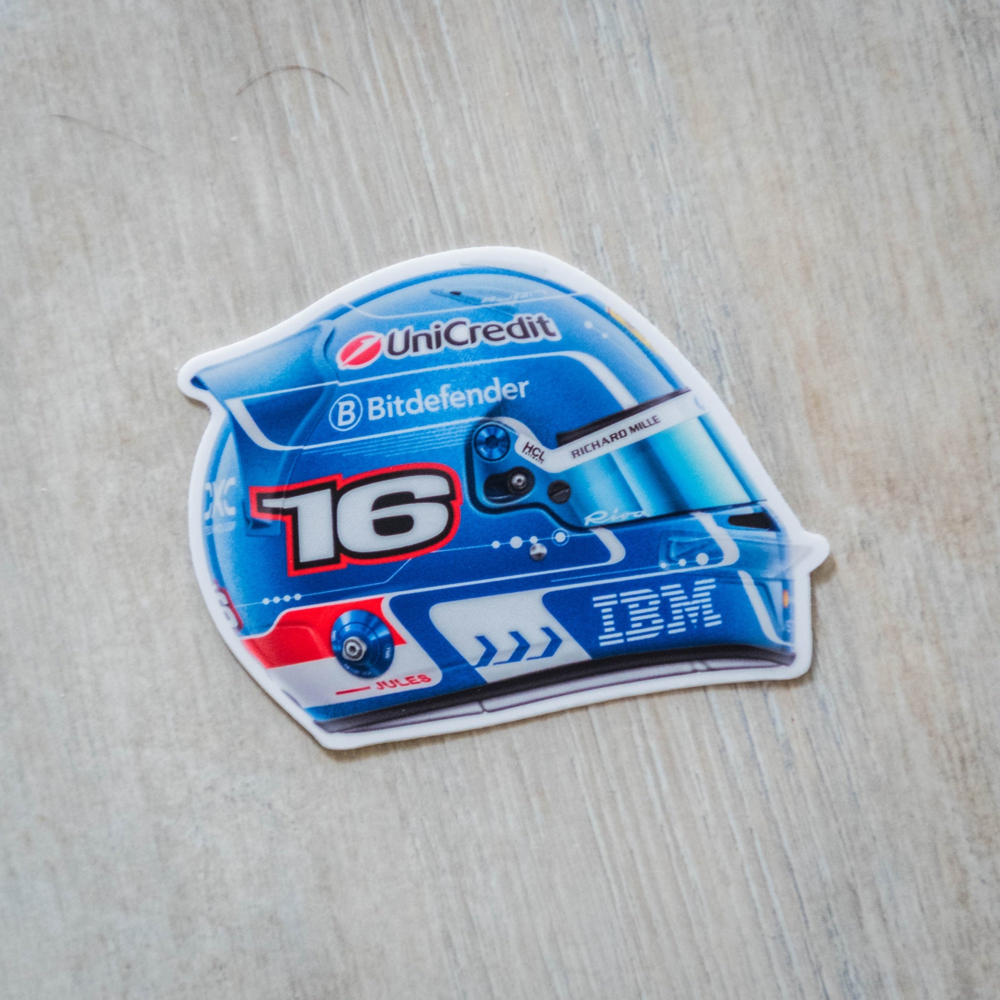 Charles Leclerc - Helmet - Miami - Sticker - 2025