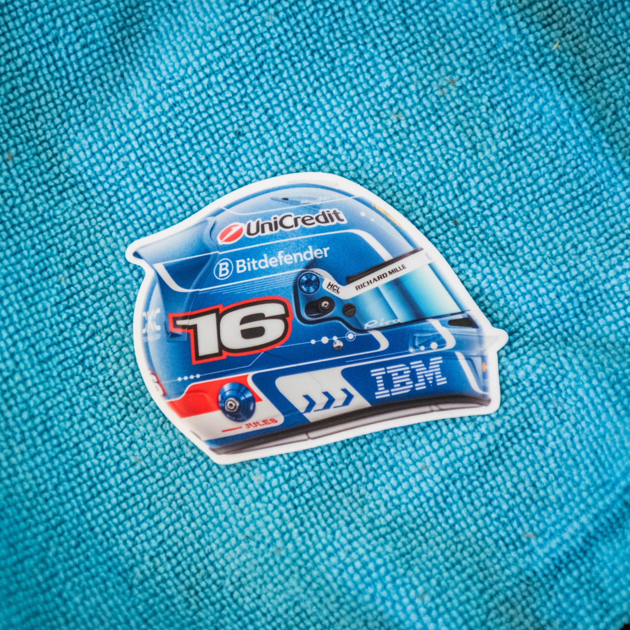 Charles Leclerc - Helmet - Miami - Sticker - 2025