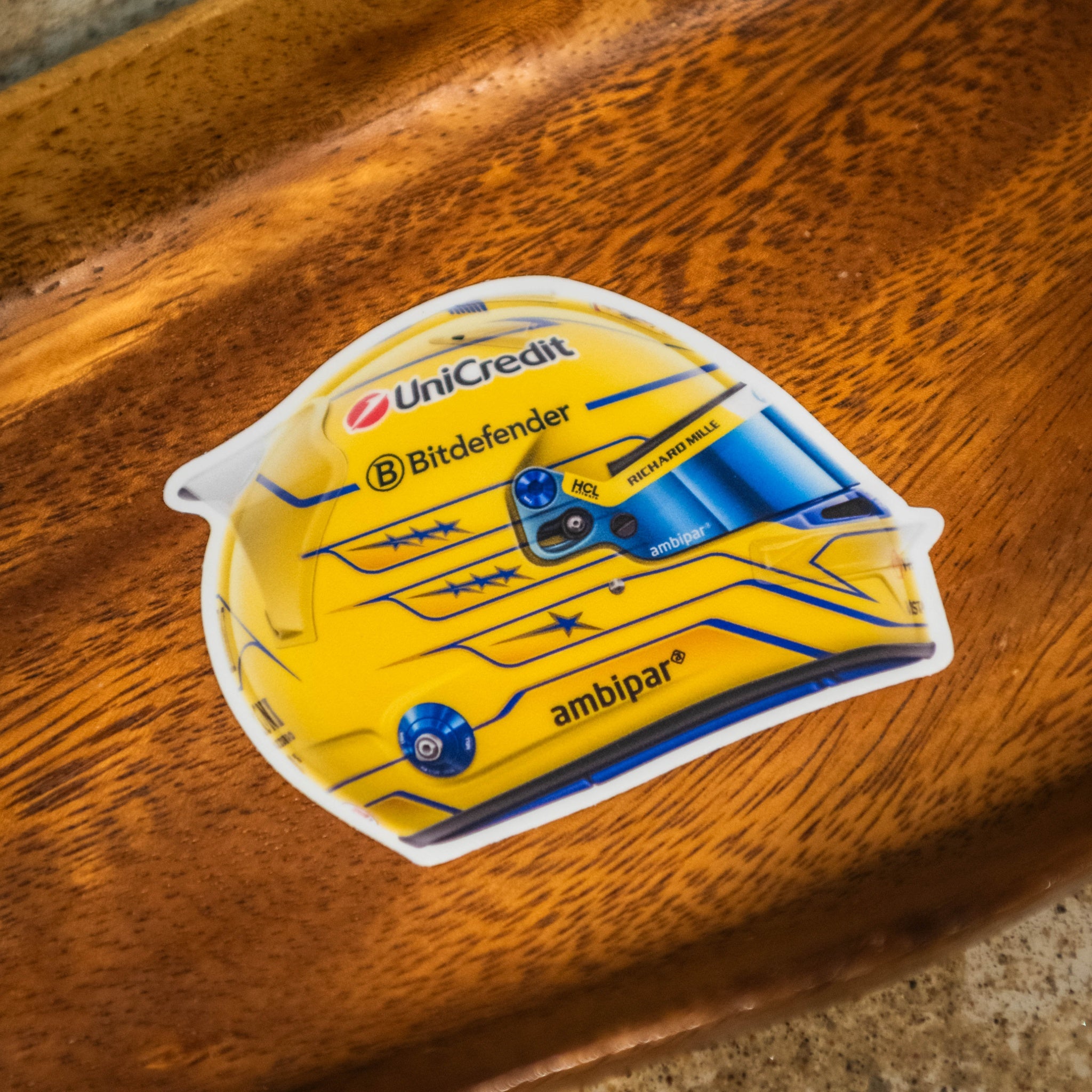 Lewis Hamilton - Helmet - Miami - Sticker - 2025