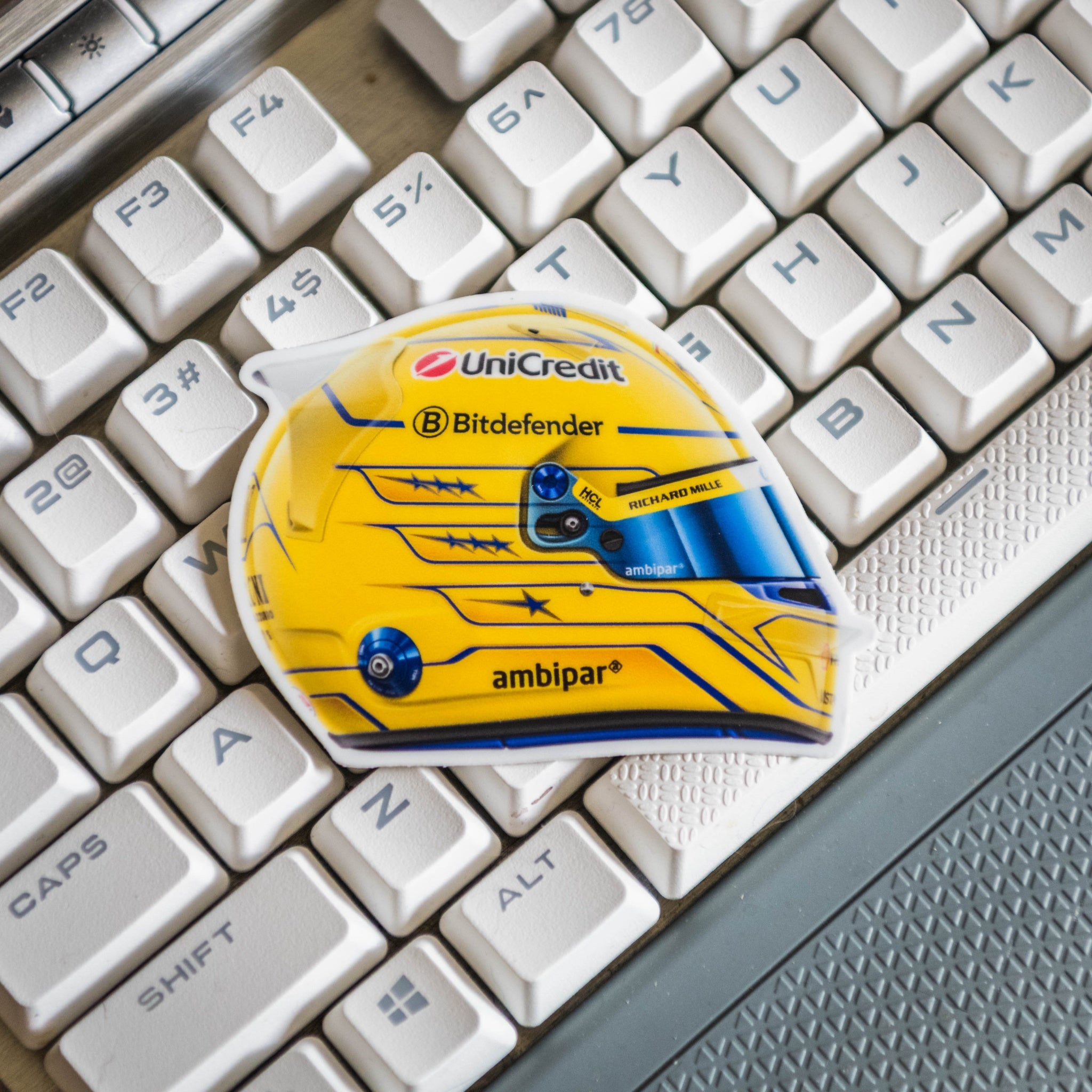 Lewis Hamilton - Helmet - Miami - Sticker - 2025