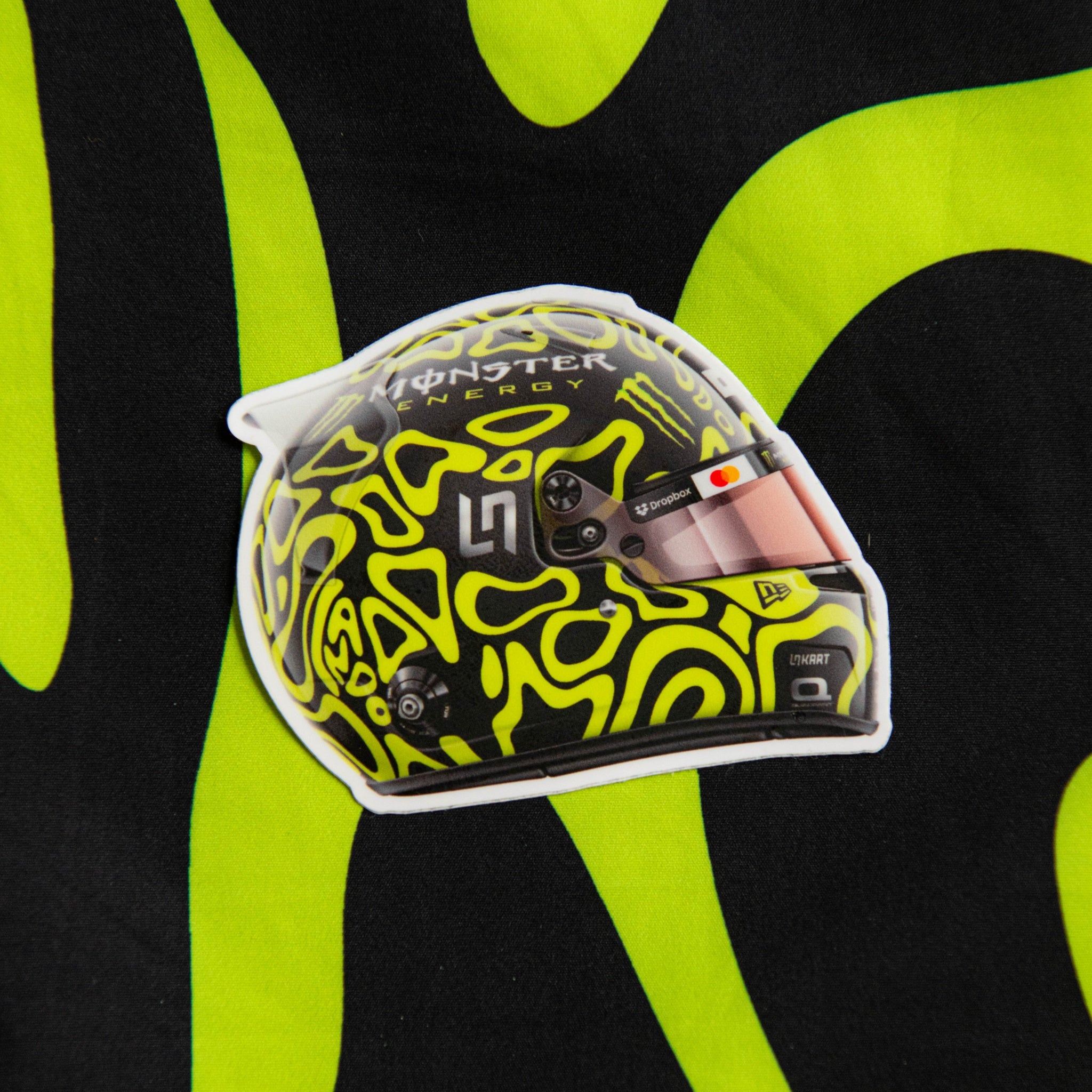 Lando Norris - Helmet - Dark Mode (Vegas) - Sticker - 2024