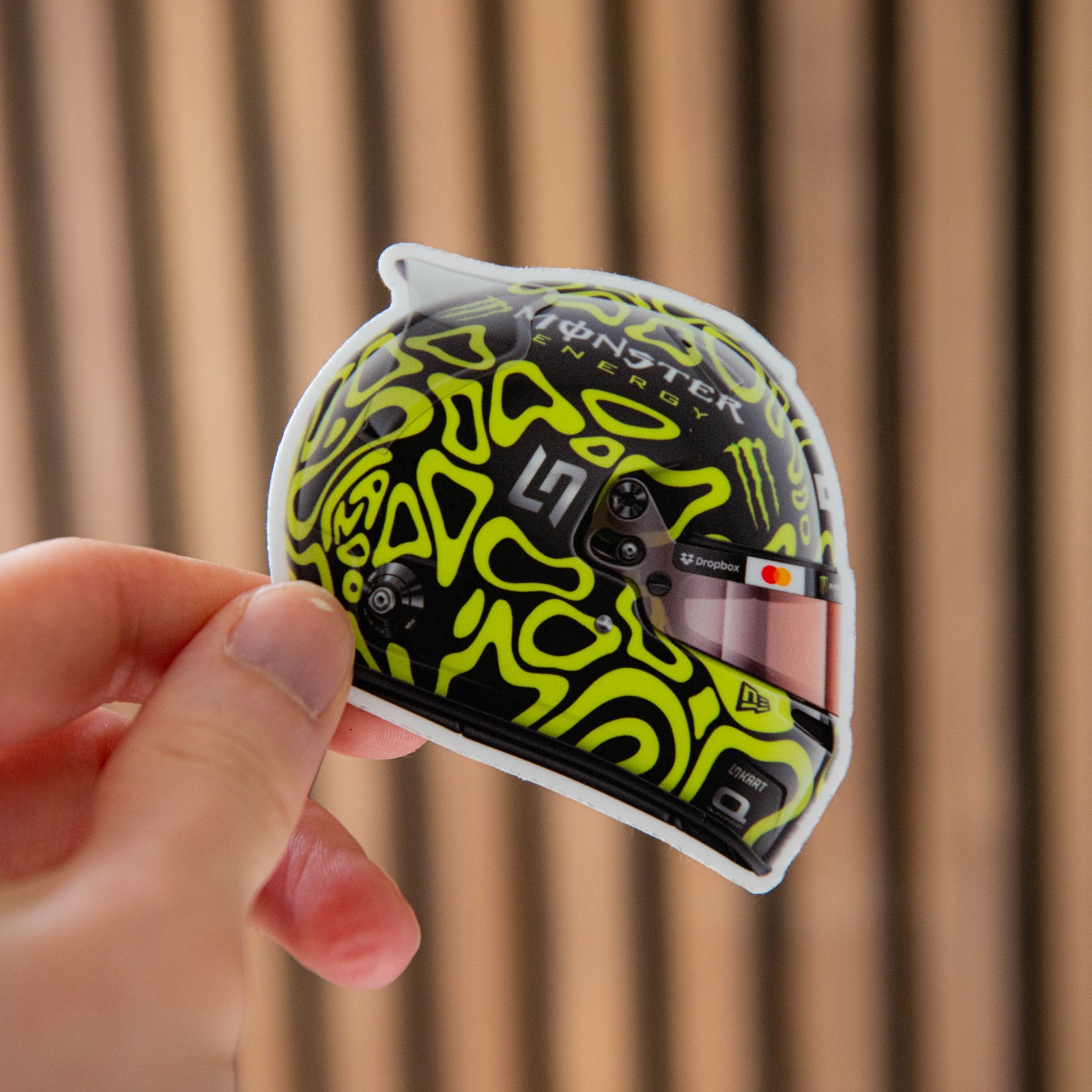 Lando Norris - Helmet - Dark Mode (Vegas) - Sticker - 2024