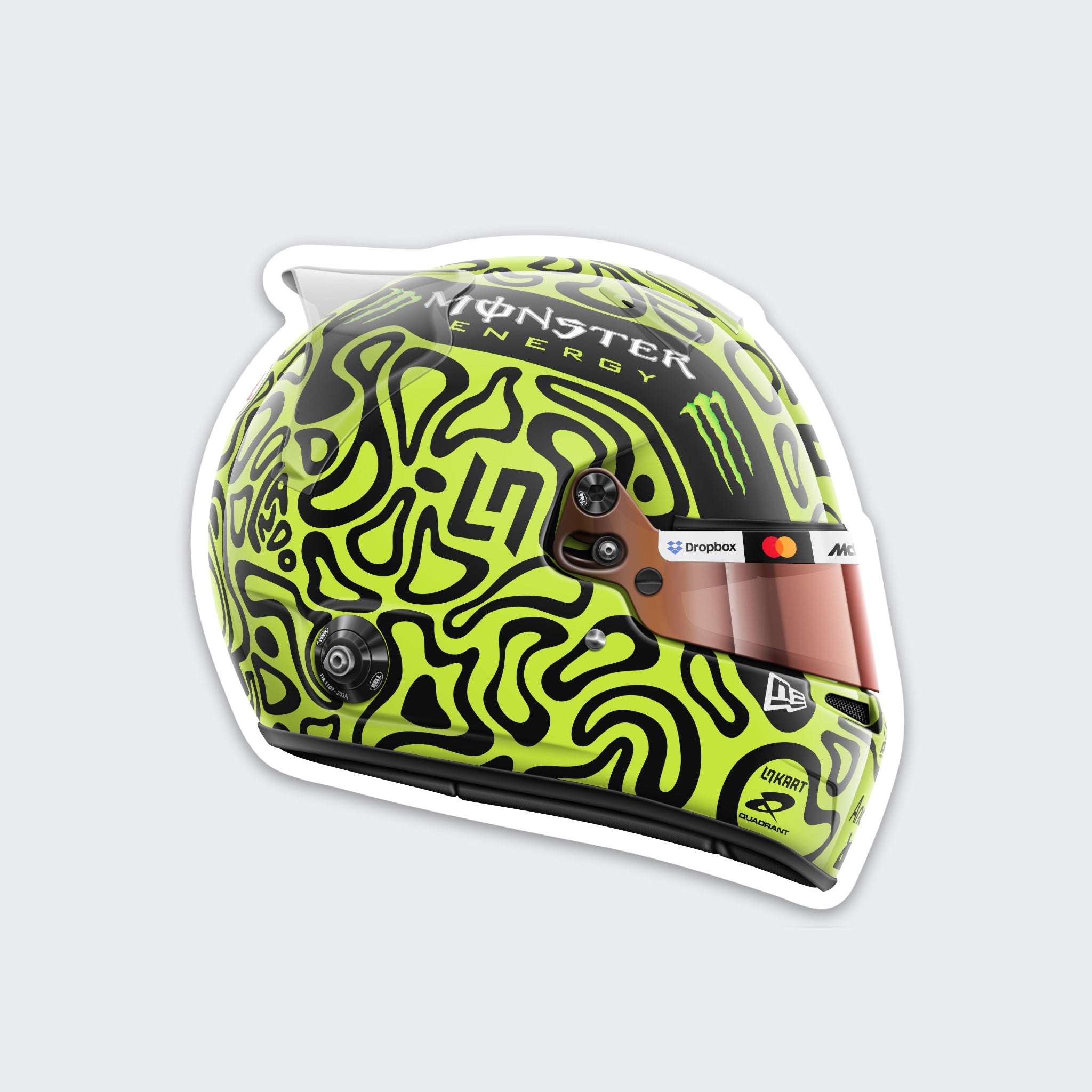 Lando Norris - Helmet - Sticker - 2025