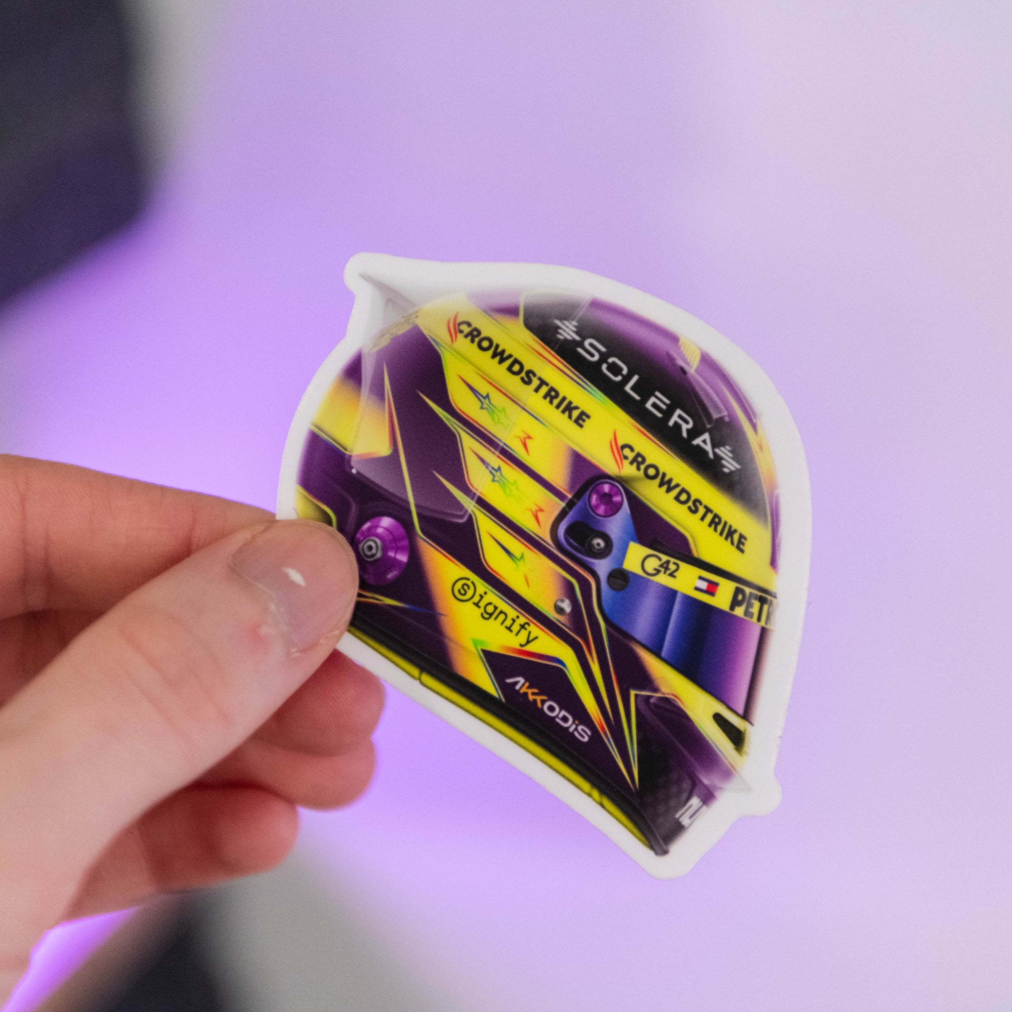 Lewis Hamilton - Helmet - Sticker - 2024