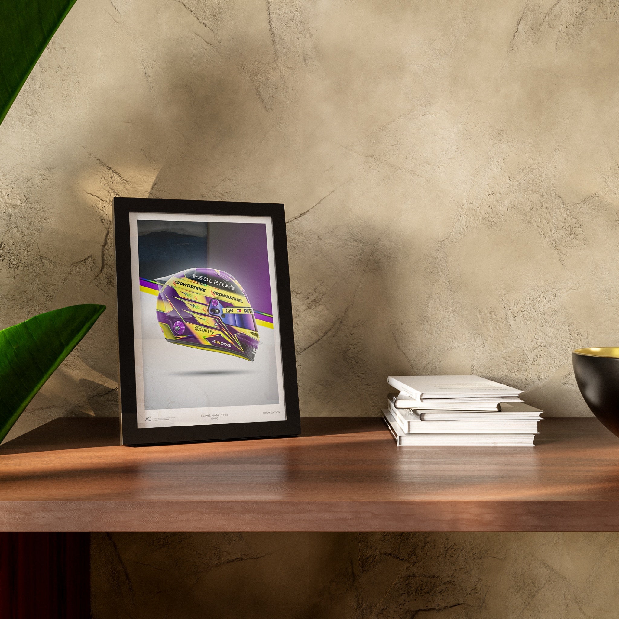 Lewis Hamilton - Helmet Poster - 2024