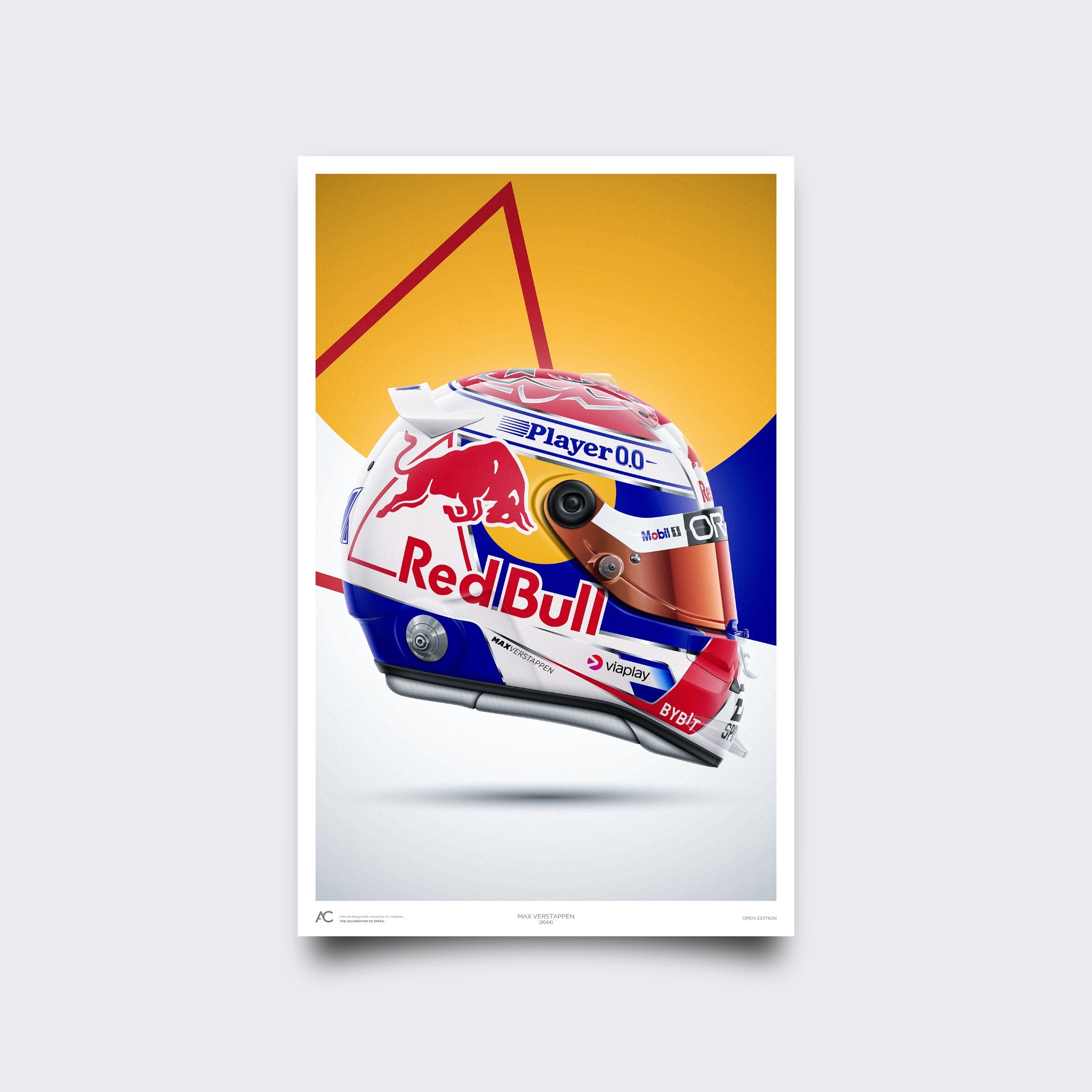 Max Verstappen - Helmet Poster - 2024