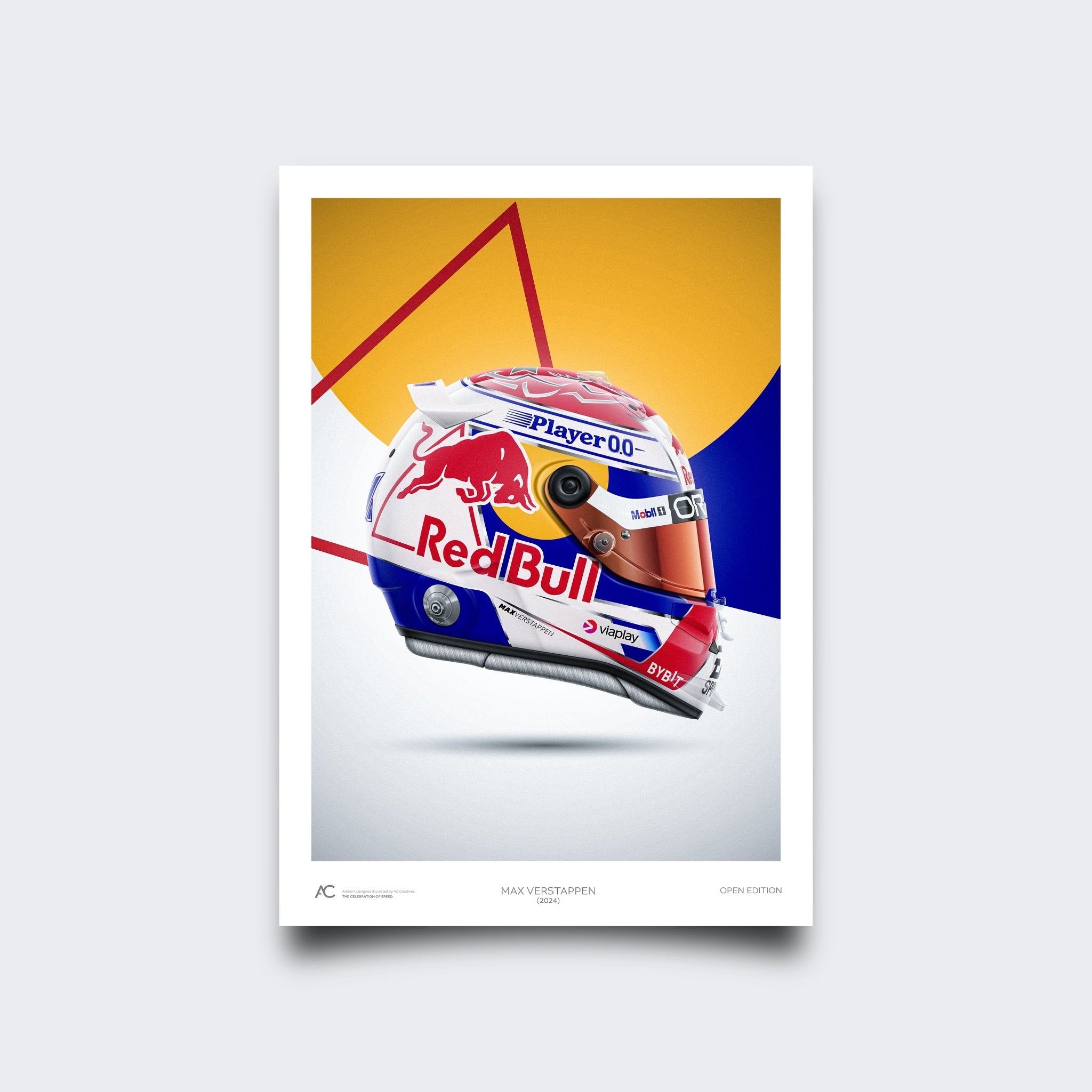 Max Verstappen - Helmet Poster - 2024