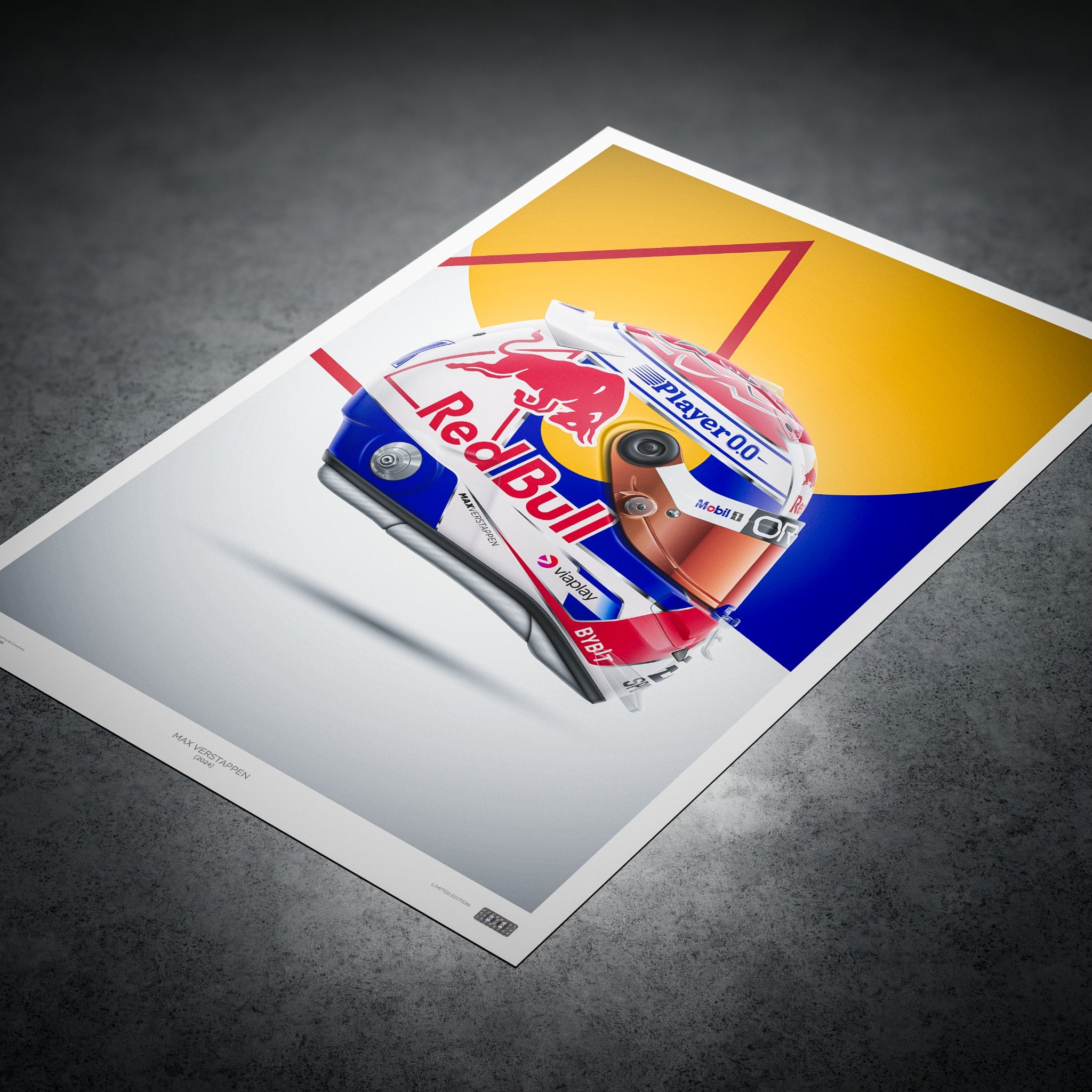Max Verstappen - Helmet Poster - 2024
