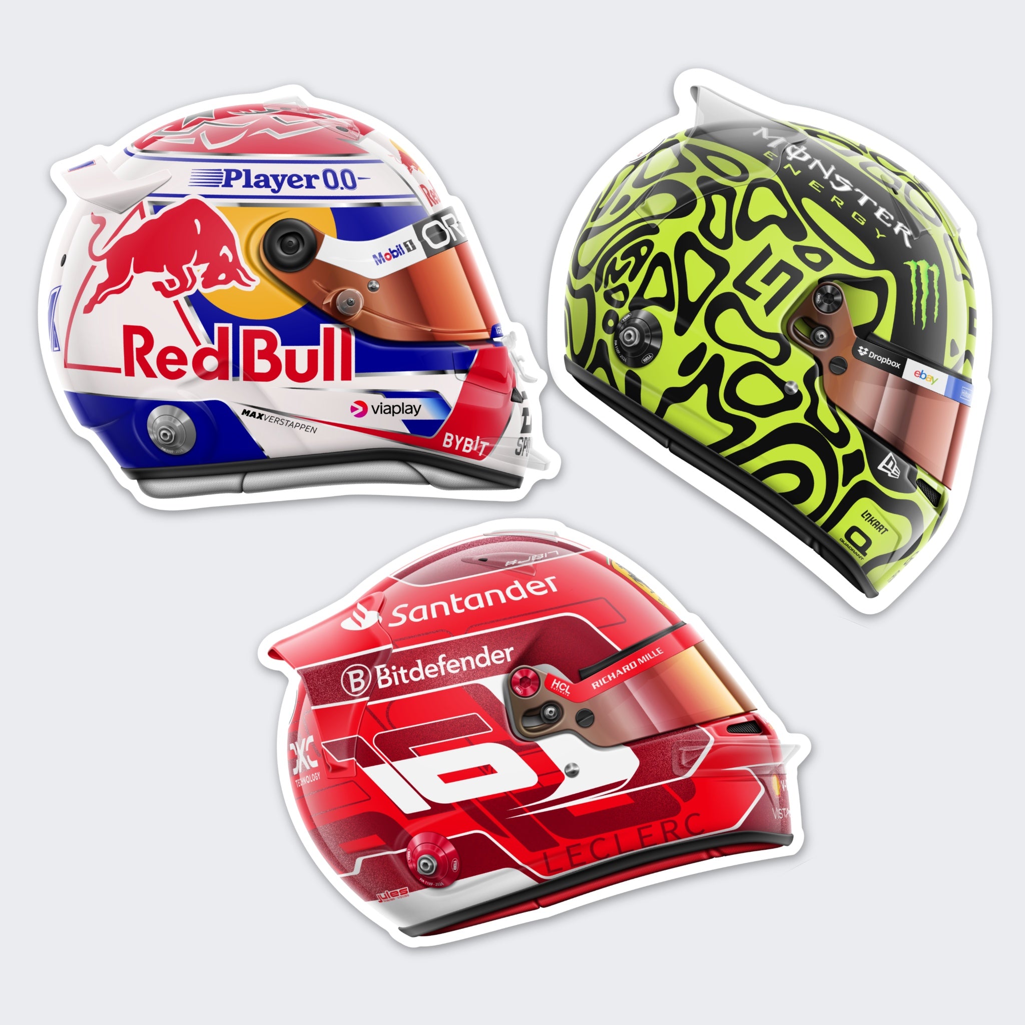Top 3 - Helmet Sticker Bundle - 2024
