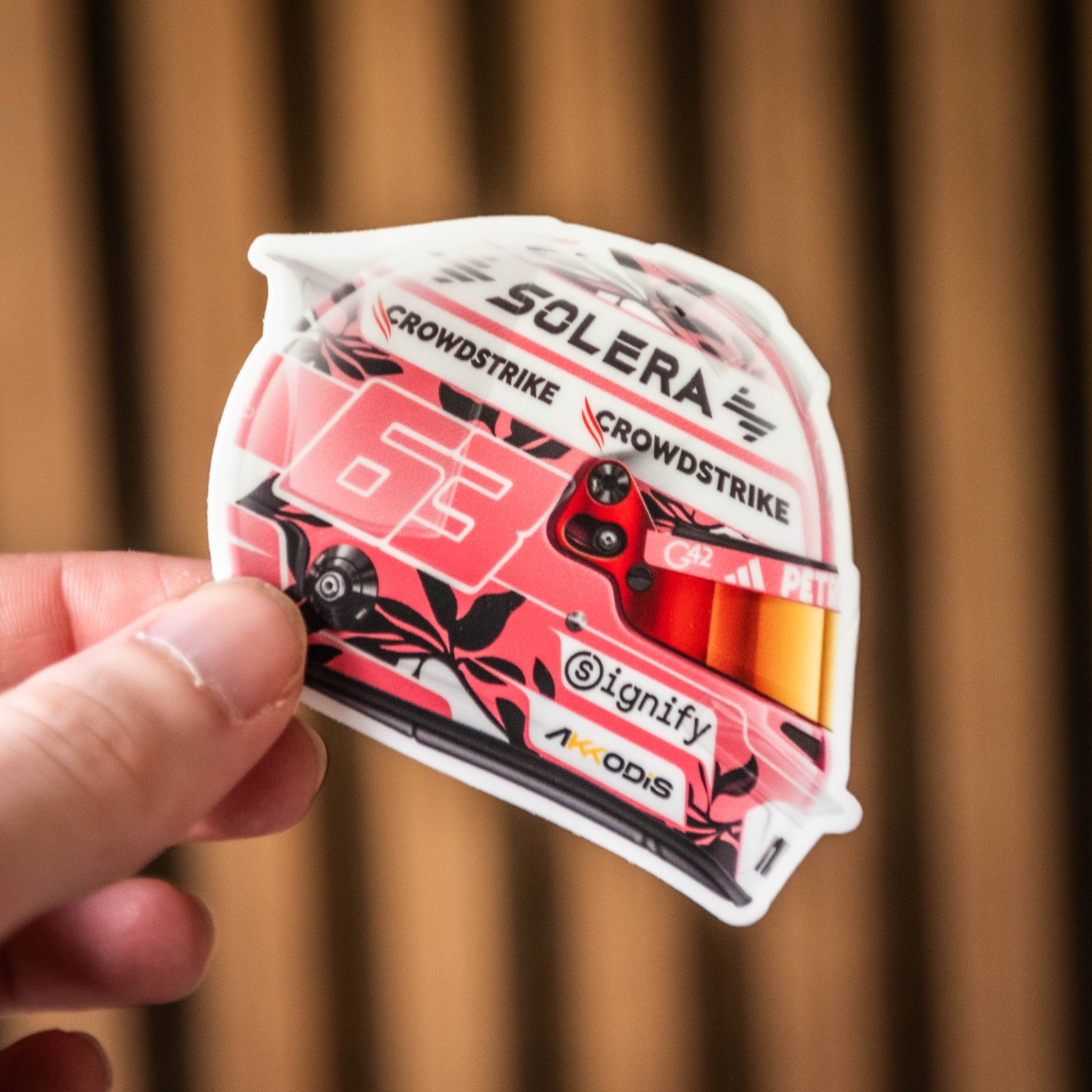 George Russell - Helmet - Miami- Sticker - 2025