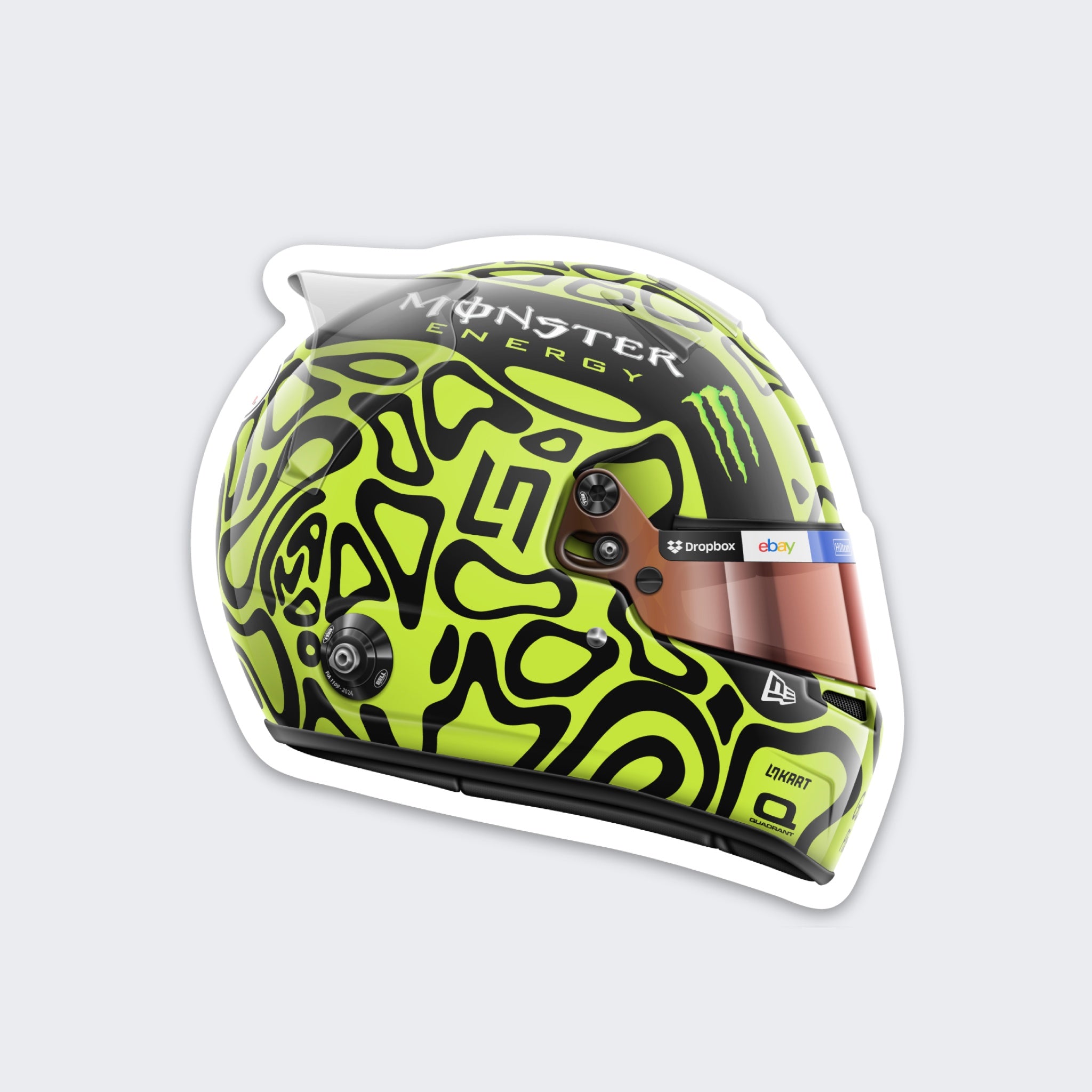 Lando Norris - Helmet - Sticker - 2024