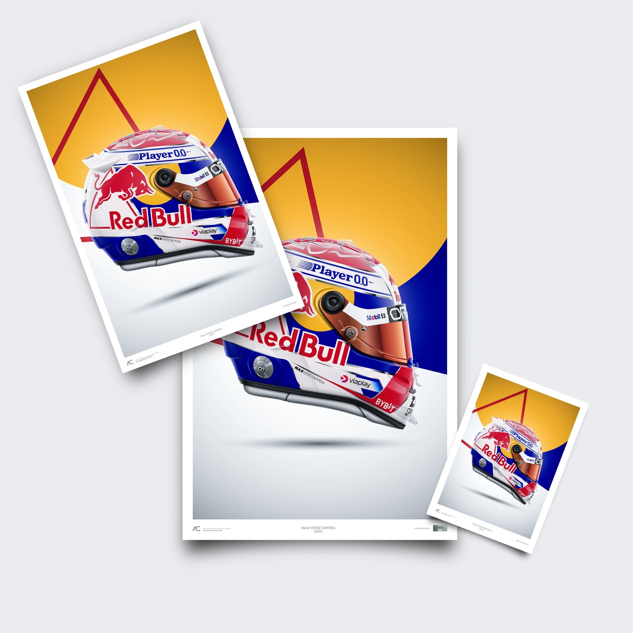 Max Verstappen - Helmet Poster - 2024